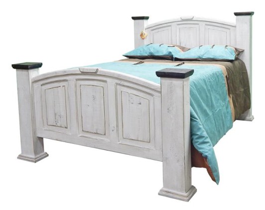 Queen Rustic Econ Mansion Bed